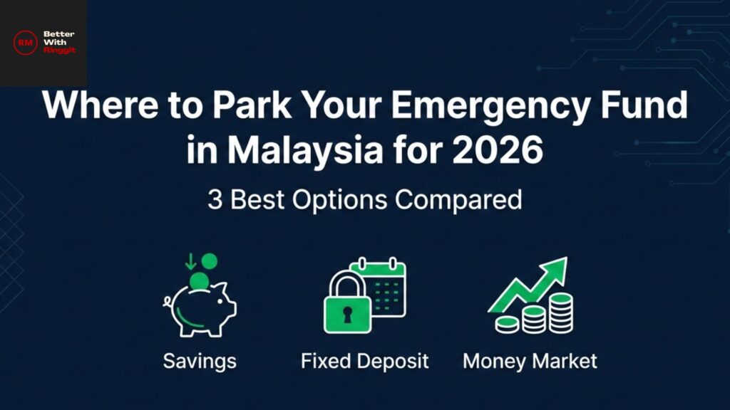 Where to park emergency fund in Malaysia 2026: comparison of savings account, fixed deposit, and money market fund options